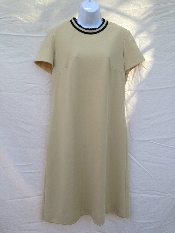 beige vintage dress