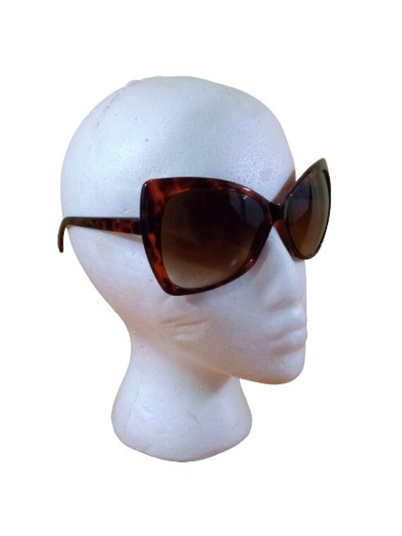 Italian Design Tortiose Shell Glasses Large Square Cat's Eye Frame Oversized Glasses View 6
