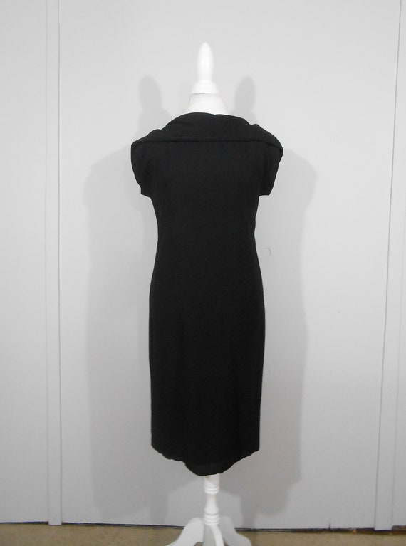 cowl neck cocktail dress