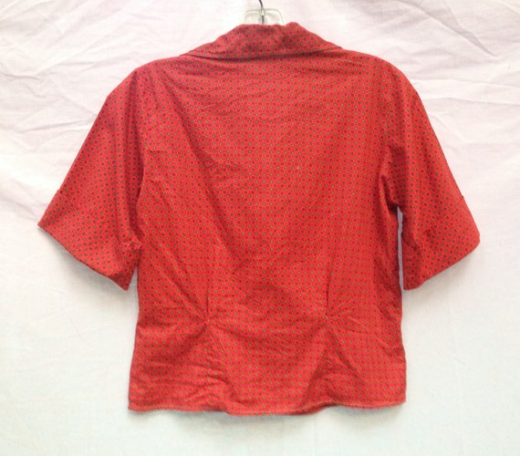 small polka dot blouse