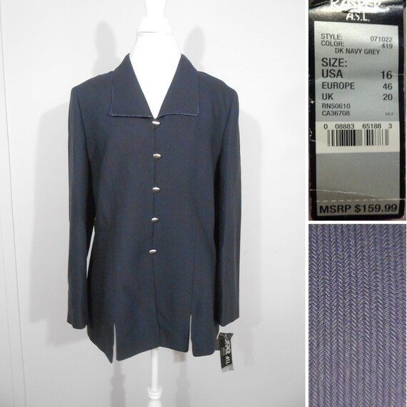 navy blue dress jacket