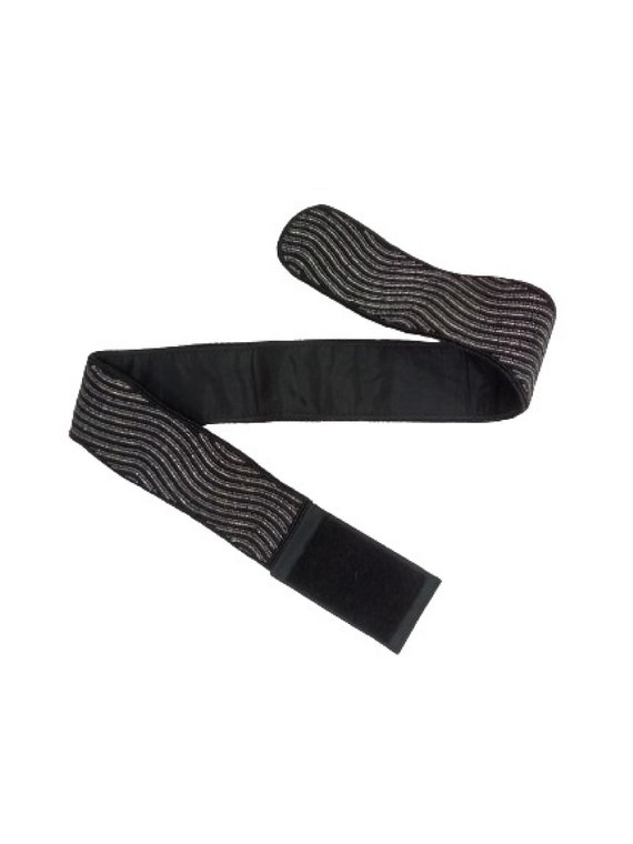 Vintage Black & Silver Beaded La Regale Belt Velc… - image 4