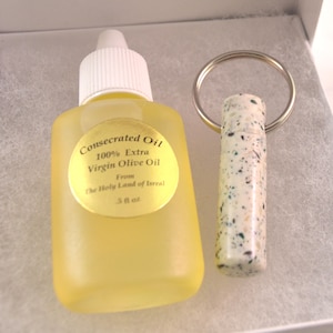 LDS Oil Vial made out of glow in the Dark Stone