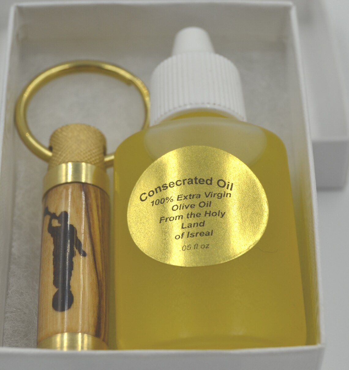 Vial de aceite consagrado LDS con