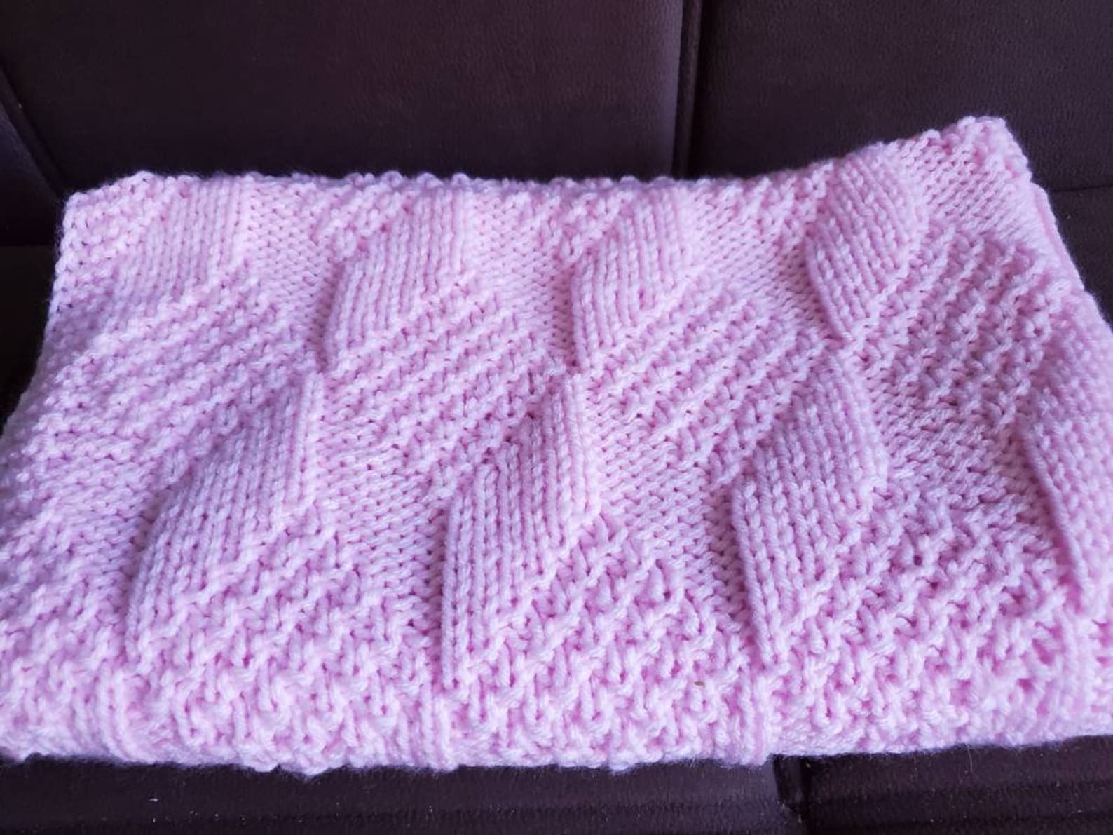 Knitted Baby Blanket Hand Knit Baby Blanket Handmade Crib Etsy