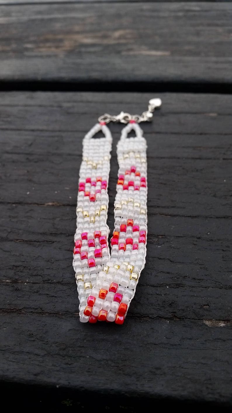Beaded Anklet Bracelet Valentines Day Gift Idea Beach Anklet Bracelet Seed Beads Jewelry Foot Jewelry