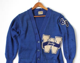 Vintage Varsity Sweater / Letterman Sweater