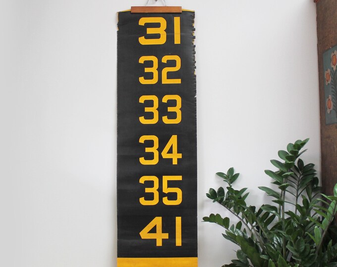 Vintage Bus Roll Routes Number Sign - Etsy