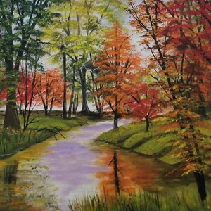 Autumn Stream - Artist Signed