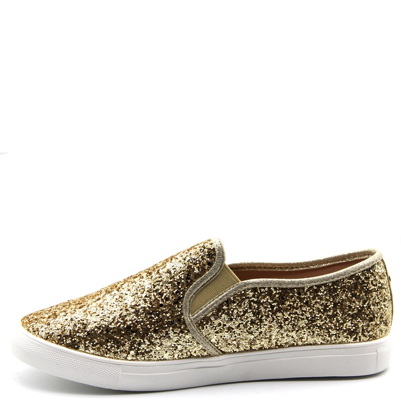 Women Glitter Slip on Sneakers Shiny Blink Blink Walking Shoes Etsy