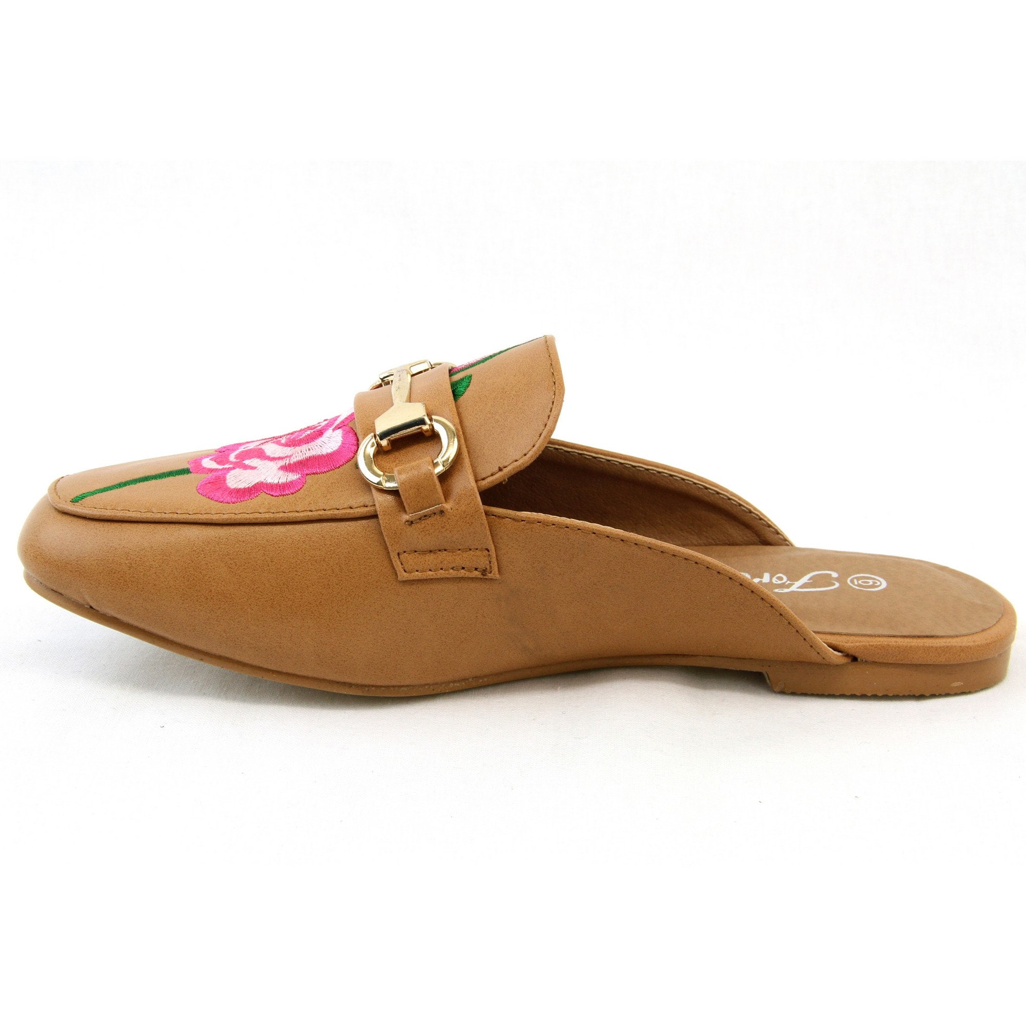 open back flat shoes