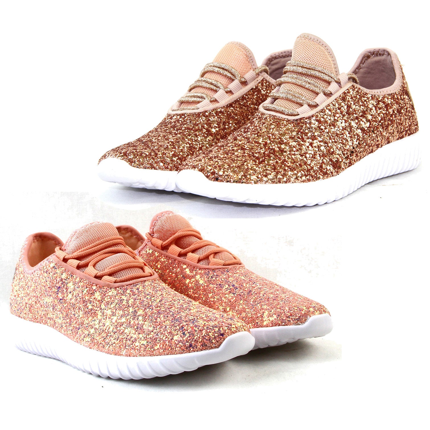 Rose Gold Sneakers - Etsy