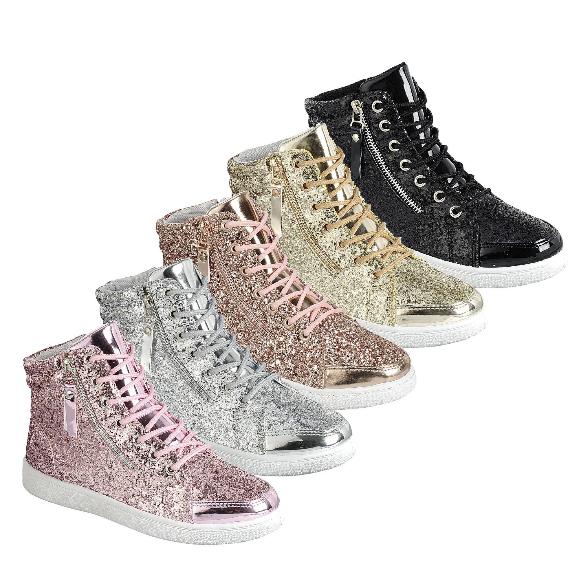 Silver glitter hotsell high tops