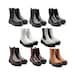 Women Newest Design Chelsea Tight Fit Ankle Booties Comfort Round Toe And Light Weight 