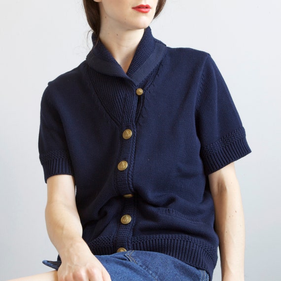 Ralph Lauren navy blue cardigan sweater - image 5