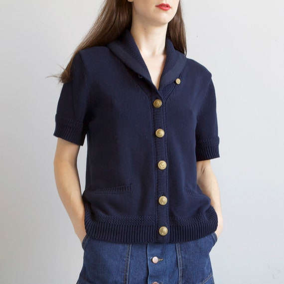 Ralph Lauren navy blue cardigan sweater - image 8