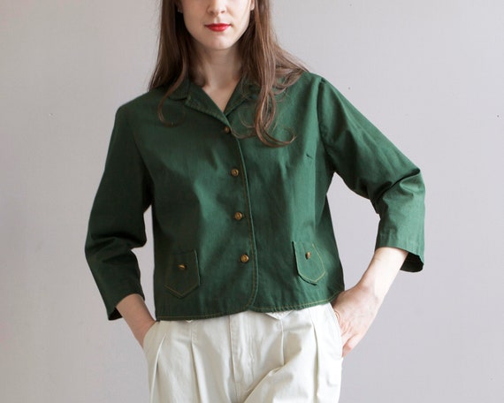 green short jacket