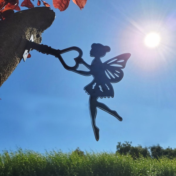Metal Fairy Garden Yard Art, Fairy gift, Garden fairy Art, Yard Art, Tree Fairy, Fairy Garden