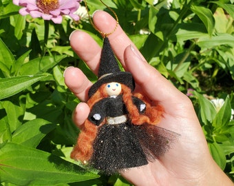 Cute Witch Ornament | Halloween Kitchen Witch Decoration | Witchy Gift | Halloween Christmas Tree Ornaments