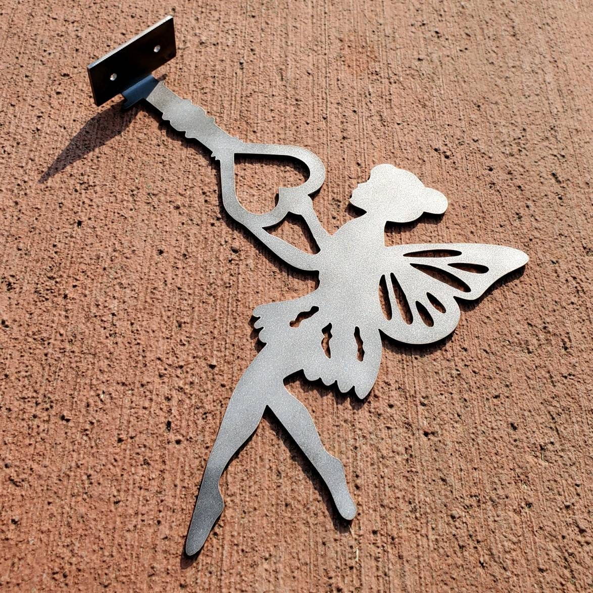 Metal Fairy Garden Yard Art Fairy Gift Garden Fairy Art Etsy