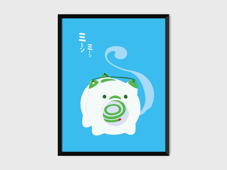 Japanese Katori Buta Pig Incense Print Pop Art Illustration Etsy