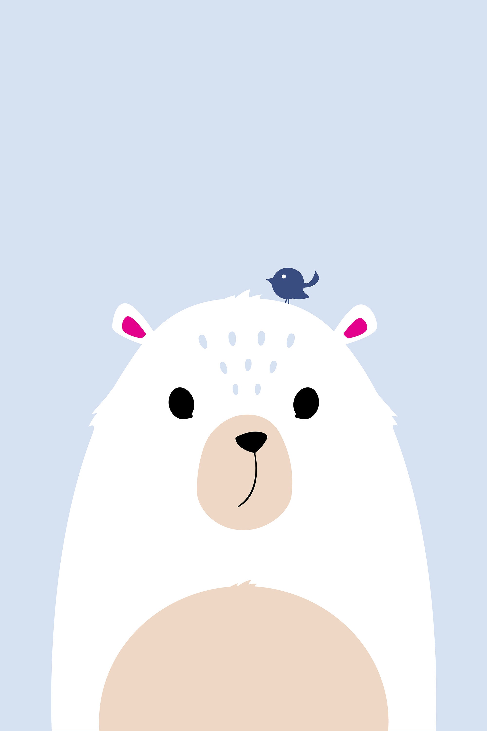 Misha Polar Bear Whimsical Animal Print Pop Art Illustration - Etsy