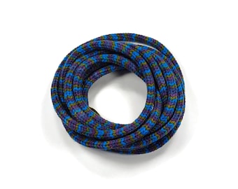 Striped Tricotin Cord, Caron Jumbo Peacock Yarn, Wire Word Art Crafts