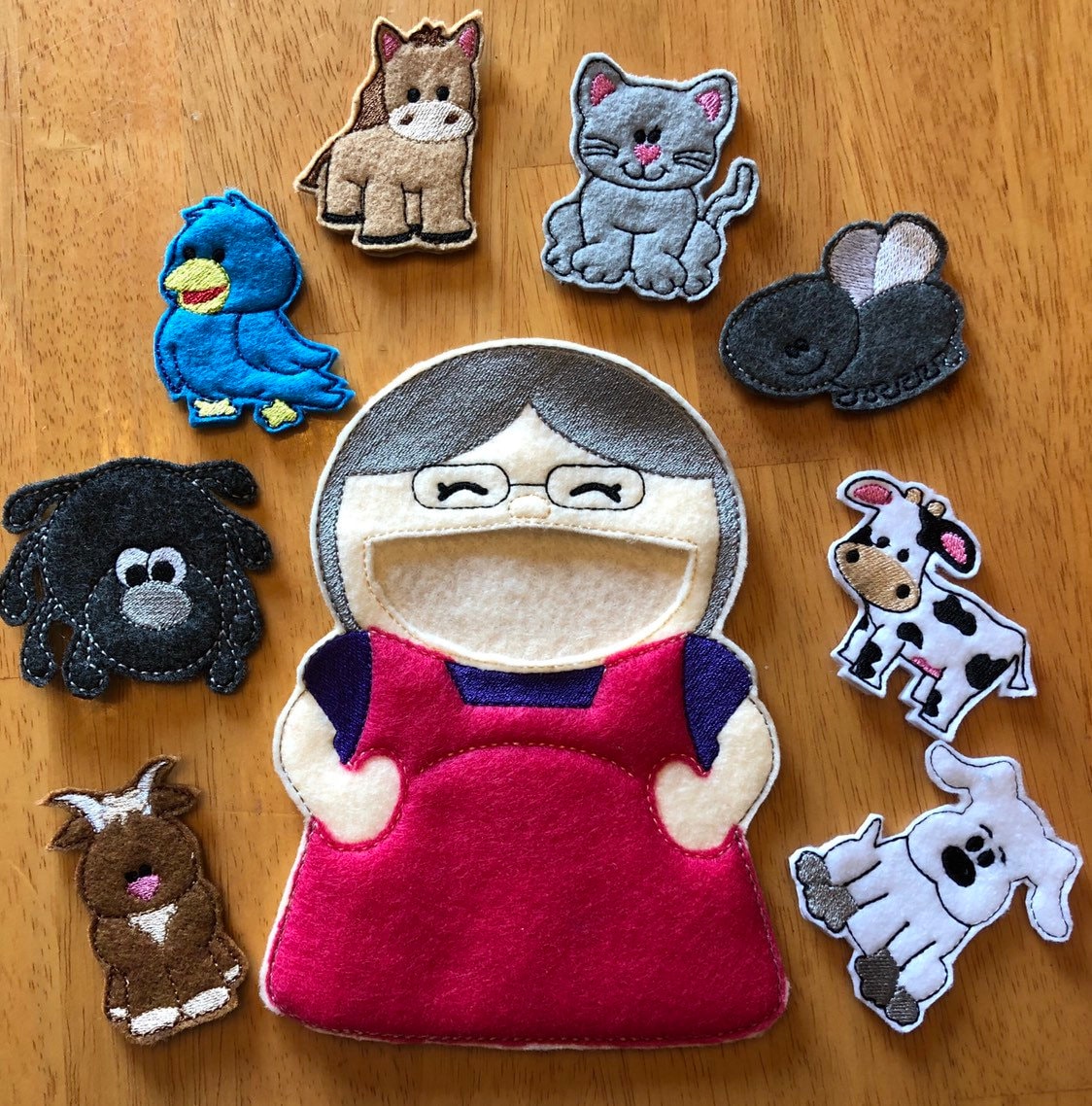 old lady puppets