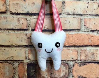 TOOTH FAIRY PILLOW! Stuffed Tooth Fairy Pillow. Door Hanger Tooth Fairy Pillow.