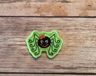 SPIDER FELTIE!! Spiders. Halloween. Felties for hair bows, planner clips, clothing, scrap-booking, cards, craft embellishments & more!