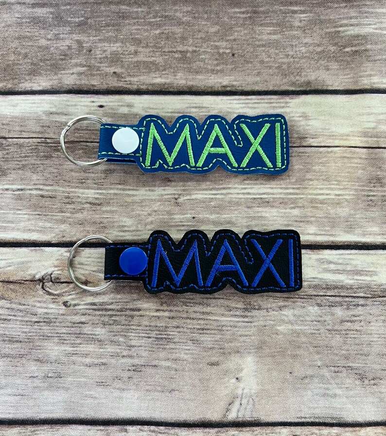 PERSONALIZED KEY FOB. Name Snap Tab School Key Fob. Etsy