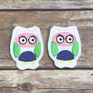 FELTIES DE CORUJA! Felties de coruja. Clippie de coruja. Felties para laços de cabelo, cartões, scrapbooking, roupas, clipes de planejador, enfeites de artesanato e muito mais!