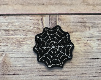 SPIDER WEB FELTIES!! Spider webs. Halloween. Felties for hair clips, hair bow centers,  clothing, craft embellishments, planners, and more!