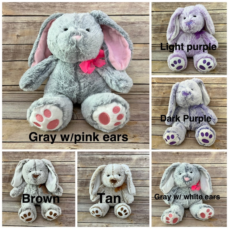 EMBROIDERED BUNNIES Bunny Rabbits. Baby Shower. Easter. Etsy