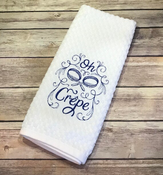 OH CREPE Kitchen Towel. Funny Tea Towels. Modern kitchen. Retro Kitchen.  Perfect for gifts!