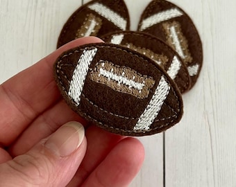 FOOTBALL FELTIE! Football feltie. Felties for Hair Bows. Planner Clips. Journals. Scrap-booking. Clothing. Craft Embellishments & More!