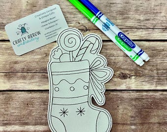 STOCKING COLORING CHARACTERS! Reusable Coloring Dolls. Rainy day play. Class gift. Party Favor. Stocking Stuffer. Quiet Time Play. Coloring.
