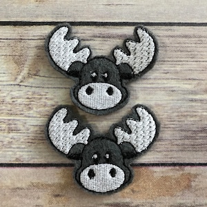 MOOSE FELTIES! Clippies de alce. Felties para laços de cabelo, cartões, scrapbooking, roupas, clipes de planejador, cartões, enfeites de artesanato e muito mais!