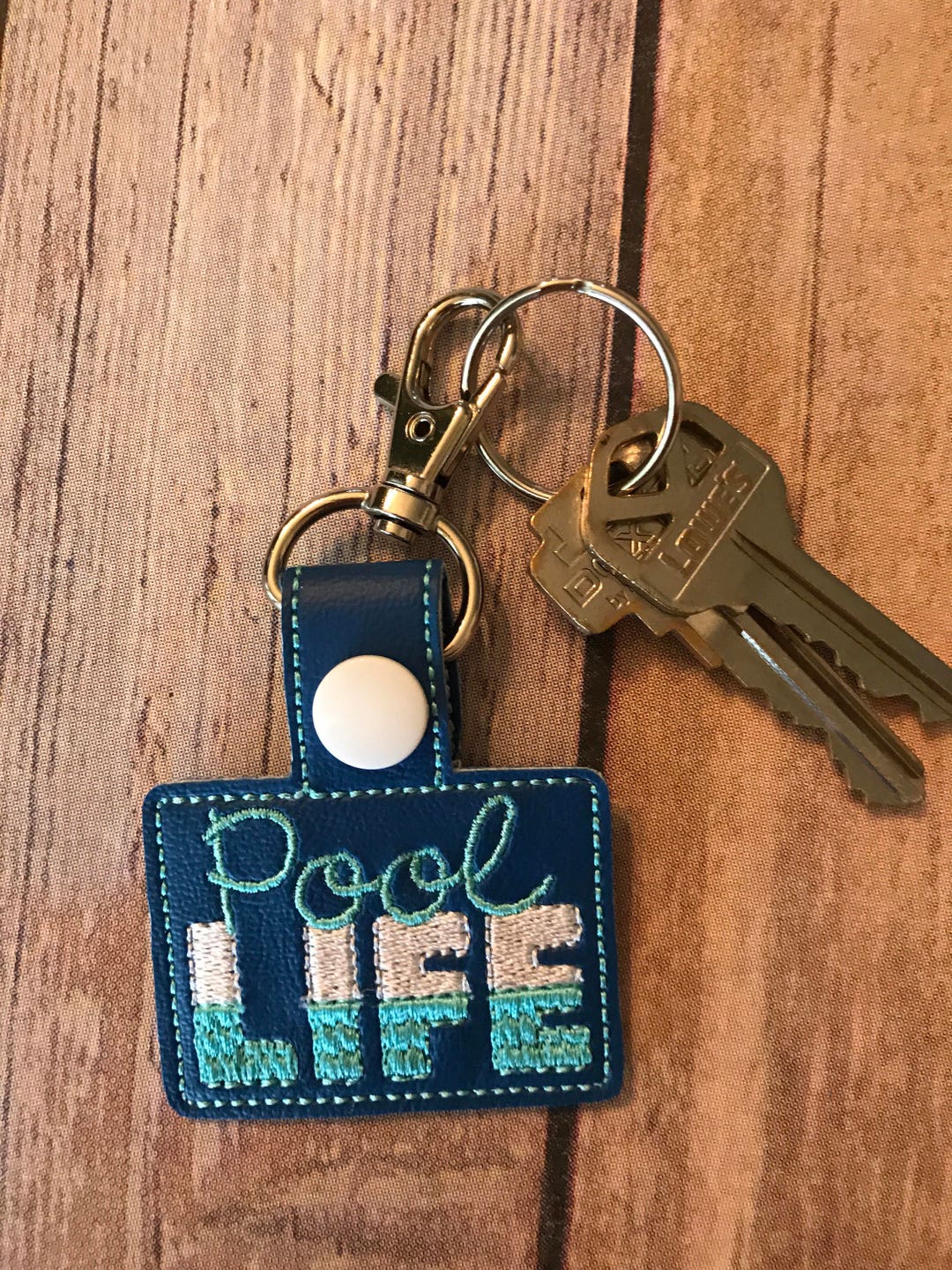 POOL LIFE Key Fob. Pool Life Snap Tab. Pool Life. Pool Life Key Chain
