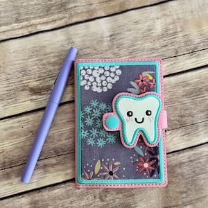 ZAHN NOTIZBUCH-HÜLLE! Mini-Notizbuch. Tooth Notizbuch. Mini Notizblock. Mitarbeiter Geschenk. Gastgeschenk.