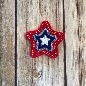 ESTRELA FELTIES! Estrela Clippie. ESTRELAS. Felties para laços de cabelo. Cartões. Reserva de sucata. Roupas. Clipes de planejador. Diários. Enfeites artesanais!