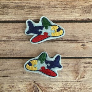 AUTISM PLANE FELTIES! Felties de avião. Autismo. Felties para laços de cabelo, cartões, scrapbooking, cartões, clipes de planejador, enfeites de artesanato e muito mais!