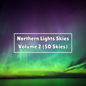 High Quality Backgrounds Computer Wallpaper Unique Gift Northern Lights Skies Volume 2 (50 Skies)