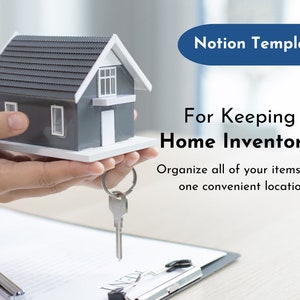 Keep Track of Your Home Inventory with this Notion Template My Home Inventory Template for Notion