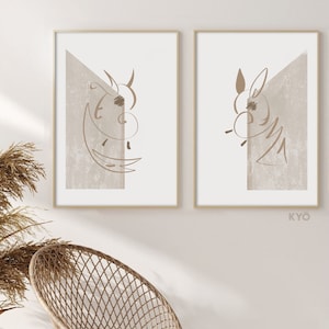 Minimal Pikachu & Raichu Art Print