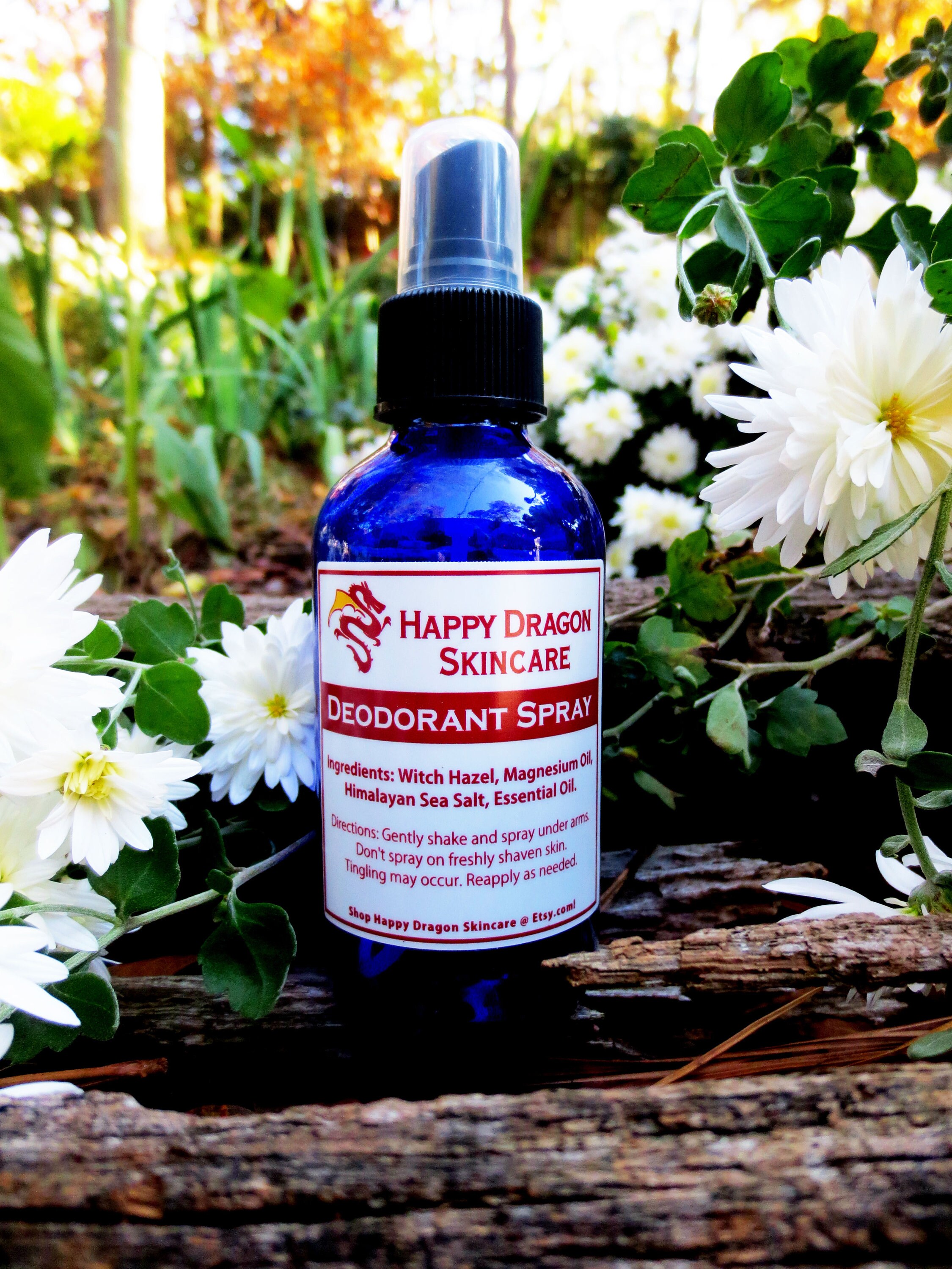 Magnesium Deodorant Witch Hazel Deodorant Spray Mineral Etsy