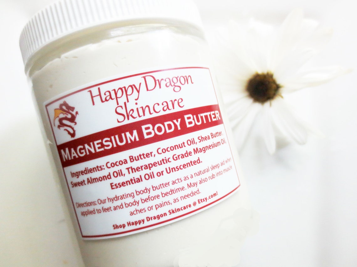 Magnesium Body Butter Restless Leg Cream Relaxing Sleep Lotion Etsy