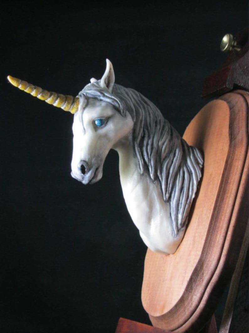 White Unicorn Bust - Etsy