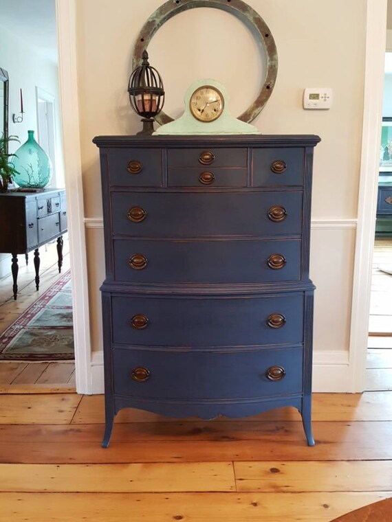 Soldupright Tall Dresser Black Blue Men S Dresser Etsy