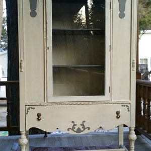 SOLD***Vintage China Cabinet, Bathroom, Linen, Towel Storage, Shabby Chic
